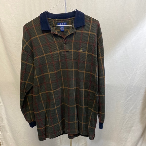 Izod Men’s L Casual Long Sleeve Cotton Shirt - Picture 1 of 4